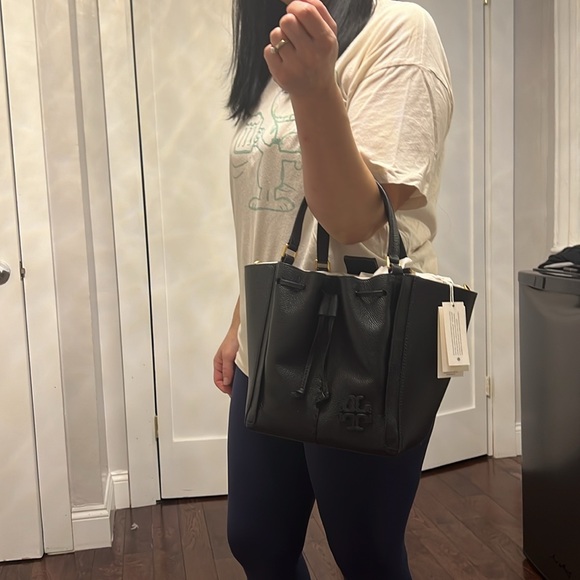 Tory Burch Black Leather Handbag - Picture 8 of 8